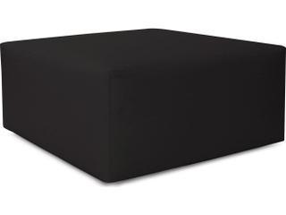 Howard Elliott Universal Atlantis 36-Inch Square Outdoor Ottoman in Black