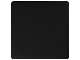 Howard Elliott Outdoor Universal Atlantis Black Fabric Cushion Ottoman