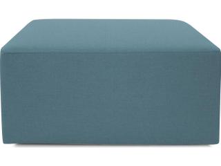 Howard Elliott Outdoor Universal Seascape Turquoise Fabric Cushion Ottoman