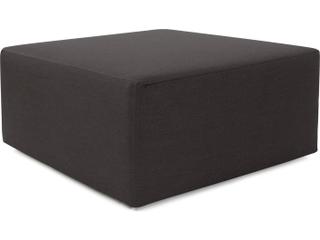 Howard Elliott Universal Seascape Charcoal Sunbrella Outdoor Ottoman