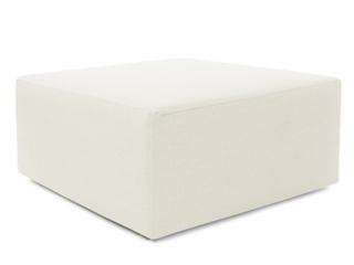 Howard Elliott Outdoor Universal Seascape Natural Fabric Cushion Ottoman
