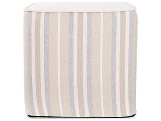 Howard Elliott Outdoor No Tip Dune Sand Fabric Cushion Ottoman