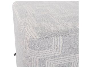 Howard Elliott Outdoor No Tip Syros Fog Fabric Cushion Ottoman
