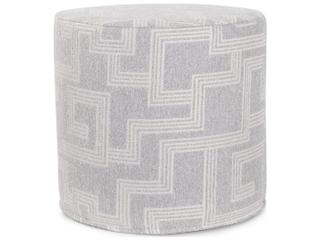 Howard Elliott Outdoor No Tip Syros Fog Fabric Cushion Ottoman