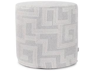 Howard Elliott Outdoor No Tip Syros Fog Fabric Cushion Ottoman