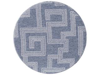 Howard Elliott Outdoor No Tip Syros Denim Fabric Cushion Ottoman