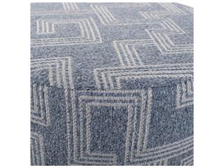 Howard Elliott Outdoor No Tip Syros Denim Fabric Cushion Ottoman