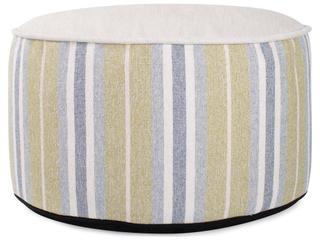 Dune Moss Olefin Fabric Cushion Ottoman