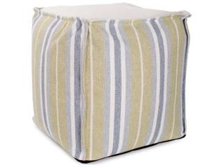 Dune Moss Fabric Cushion Ottoman