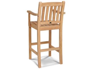 HiTeak Oasis Wood Teak Bar Stool