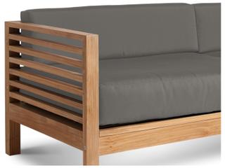HiTeak Summer Wood Charcoal Teak Cushion Sofa