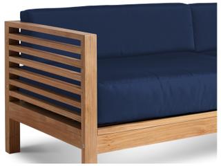 HiTeak Summer Wood Navy Teak Cushion Sofa