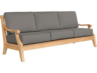Sonoma Wood Charcoal Teak Cushion Sofa