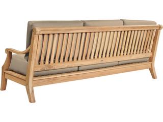 HiTeak Sonoma Wood Fawn Teak Cushion Sofa