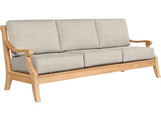 HiTeak Sonoma Wood Silver Teak Cushion Sofa