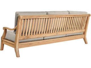 HiTeak Sonoma Wood Silver Teak Cushion Sofa
