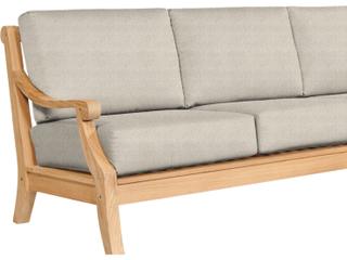 HiTeak Sonoma Wood Silver Teak Cushion Sofa
