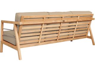 HiTeak Aalto Wood Fawn Teak Cushion Sofa