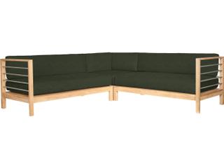 HiTeak Soho Wood Jungle Teak Cushion Sofa