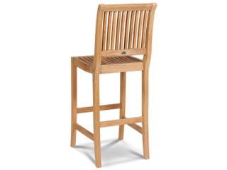 HiTeak Palm Wood Teak Bar Stool