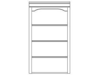 Hooker Furniture Lightly Distressed Clear Brown Wood Hutch