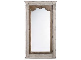 Hooker Furniture Chatelet Rectangular Floor Mirror with Jewelry Armoire Storage