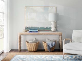 Hooker Furniture Serenity Bahari Rectangular Wood Brown Console Table