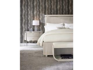 Hooker Furniture Modern Mood Inverness Natural Diamond White Upholstered Accent Bench