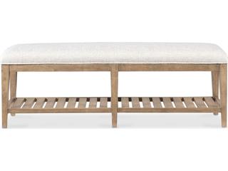Hooker Furniture Vineyard Row Sonoma Beige Upholstered Accent Bench