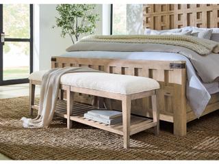 Hooker Furniture Vineyard Row Sonoma Beige Upholstered Accent Bench