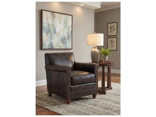 Hooker Furniture Old Saddle Fudge Leather Club Chair