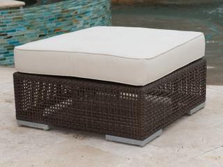 Hospitality Rattan Outdoor Soho Wicker Ottoman