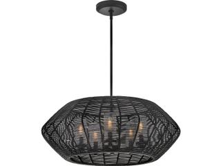 Hinkley Luca 5-Light Black Candelabra Geometric Chandelier