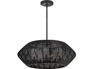 Hinkley Luca 5-Light Black Candelabra Geometric Chandelier