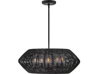 Hinkley Luca 5-Light Black Candelabra Geometric Chandelier