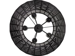 Hinkley Luca 5-Light Black Candelabra Geometric Chandelier
