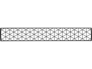 Infratech Dual Element Stainless Steel Black 61'' Contemporary Motif Upgrade Kit