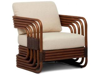Interlude Home Orchid Lounge Chair - Antique Brown