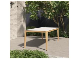 International Home Miami Amazonia Bahrain Modern Outdoor Rectangular White Rectangular Dining Table