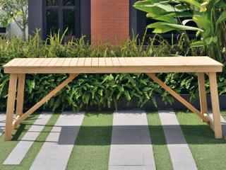 International Home Miami Amazonia Klaire Wood Rectangular Outdoor Dining Table