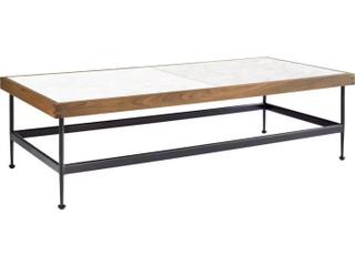 Jensen Outdoor Furniture Jett IPE 60" x 25" Rect Coffee Table with White HPL Tops