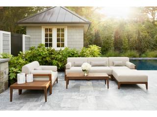 Jensen Outdoor Furniture Mix IPE 51" x 18" Rectangular Coffee Table