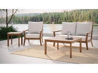 Jensen Outdoor Furniture Foundations Ipe IPEFoundations IPE Mosaic 35" Square Coffee Table