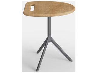 Jensen Outdoor Furniture Foundations IPE Arc 16" Side Table with Teak Top/ Slate
