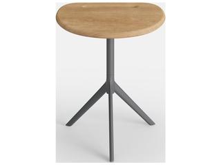Jensen Outdoor Furniture Foundations IPE Arc 16" Side Table with Teak Top/ Slate
