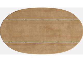Jensen Outdoor Furniture Foundations IPE Aluminum Arc 47" x 24" Coffee Table with Teak Top/ Slate