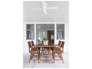 Jensen Outdoor Furniture Opal IPE Swivel Counter Height Arm Chair