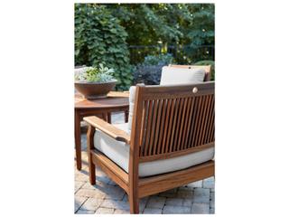 Jensen Outdoor Furniture Opal IPE Lounge Chair with Low Back Cushions