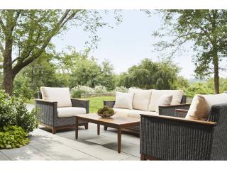 Jensen Outdoor Furniture Coral IPE Loveseat /Gray