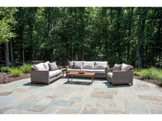 Jensen Outdoor Furniture Coral IPE Sofa /Gray